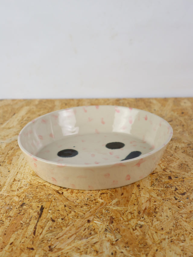 XX Large-You are funny trinket bowl-Pink dots