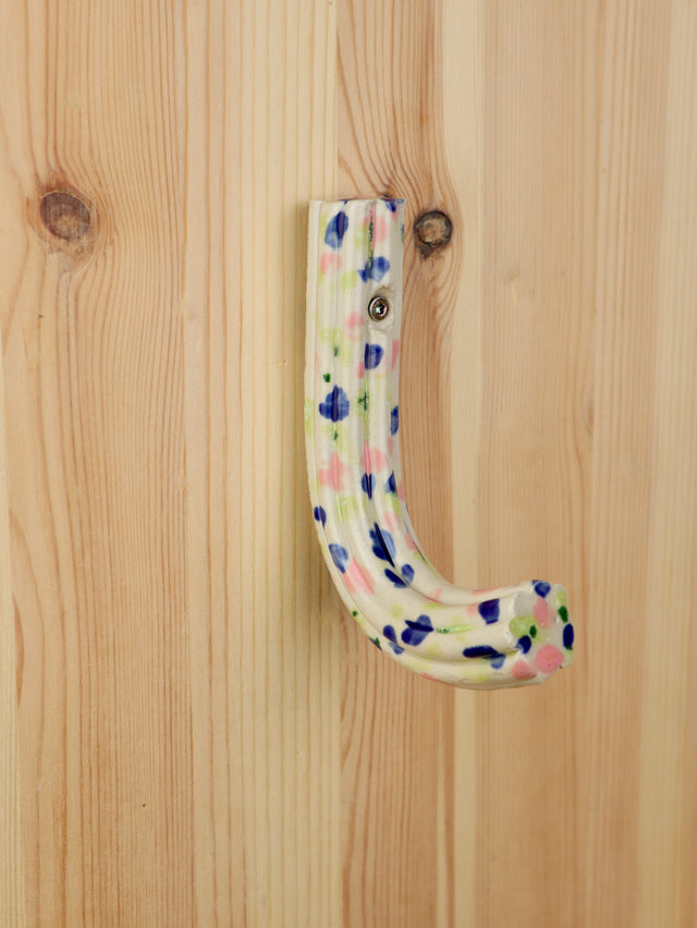"Pink, green & blue drip" Extruded hanger