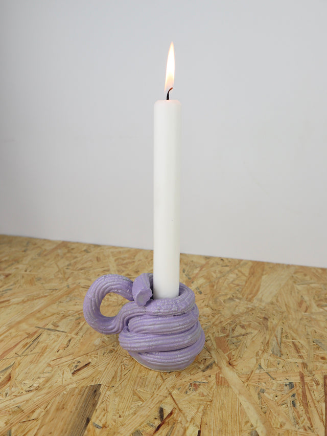 Extruded candle holder- lavender - nr.03