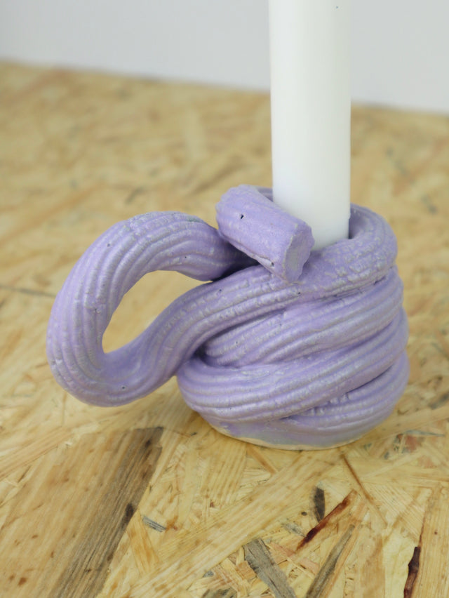 Extruded candle holder- lavender - nr.03