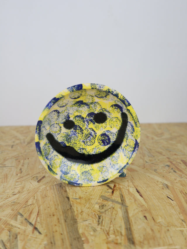 "You are funny" blue & yellow pattern