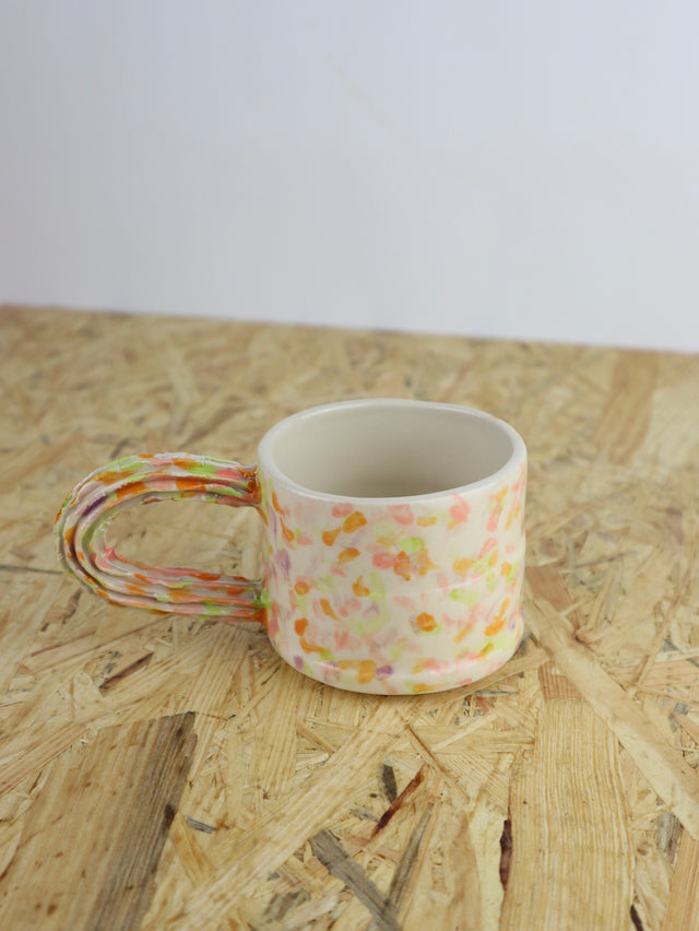 Dialog X Extruder cup in pastel dots and orange