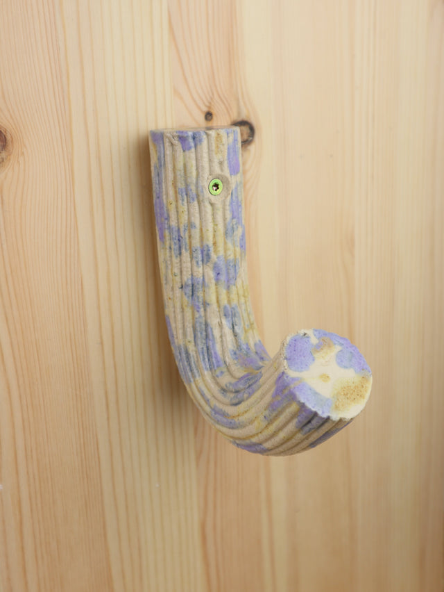 LARGE "Lavender & beige drip" Extruded hanger