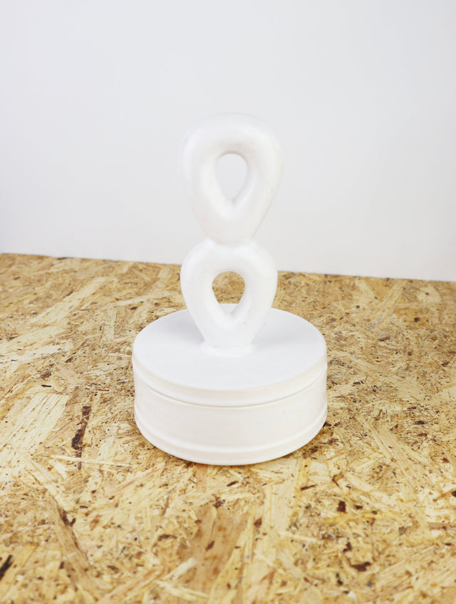 Dialog "Ice cream white" double handle jar
