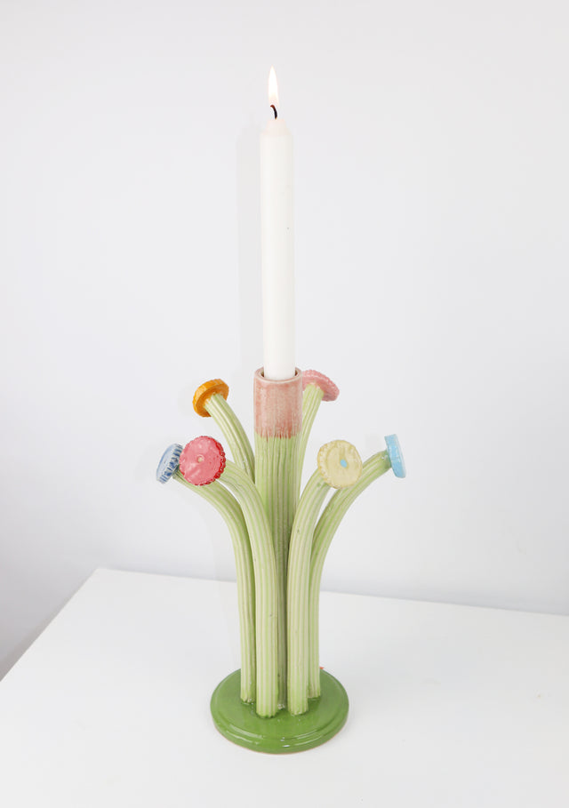 Flower flower candle holder