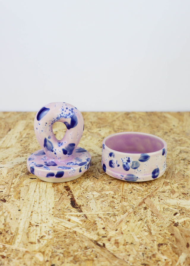 Dialog "Blue & purple" small container with lid