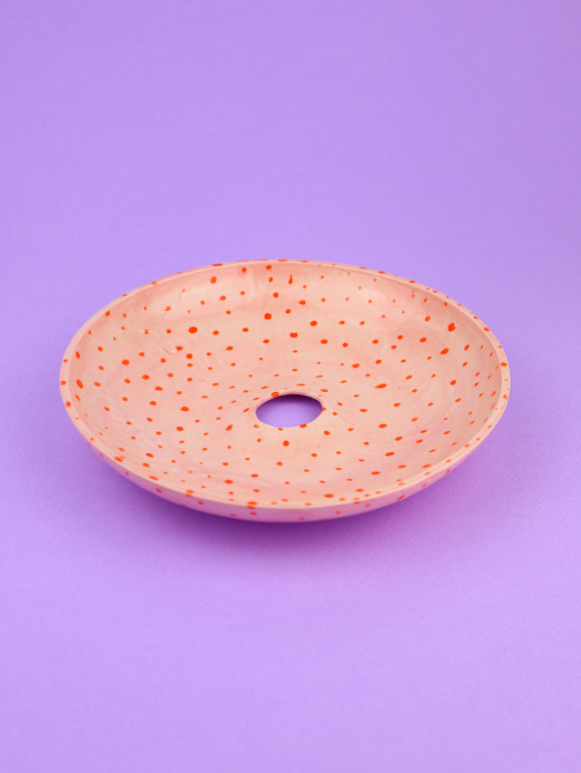 "Past in present" pink bowl